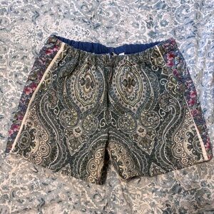 Handmade one-of-a-kind quilt shorts, size small /medium